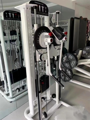 Equipo de gimnasio comercial de acero Máquinas cargadas de alfil Elevación de hombro Elevación lateral de pie 2150*1430*1580