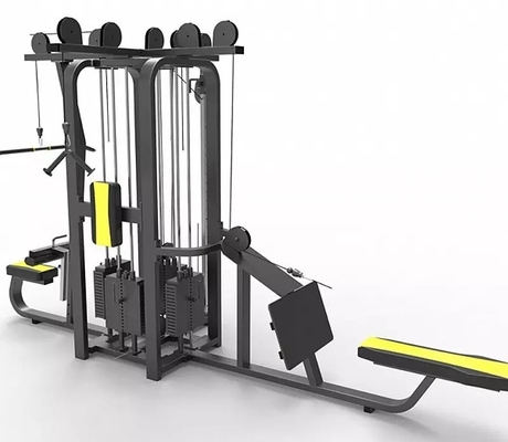 Equipo de gimnasio multiestación para entrenamiento de fuerza y entrenamientos multifuncionales