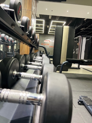 Equipo de ejercicios físicos Freeman Dumbbell de acero recubierto de goma para entrenamiento con pesas libres para hombres