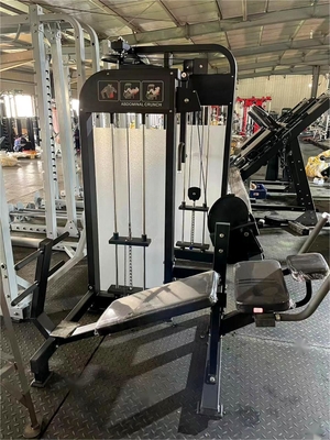 Entrenamiento de fuerza cargador medio con asiento de acero máquina de abdominales para equipos comerciales de gimnasio