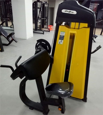 Equipo de gimnasio profesional de acondicionamiento físico Máquina de bíceps sentada para entrenamiento de fuerza
