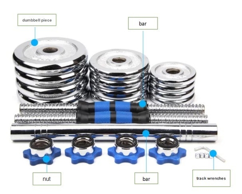 Conjunto de mancuernas ajustables de 20 kg/30 kg/50 kg para ejercicio físico completo por Befreeman