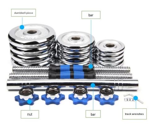 Opcional Cuadro Seleccionable Color Conjunto de mancuernas para hombres Equipo de acondicionamiento físico