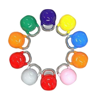 Competencia Kettlebell para entrenamiento profesional Unisex en polvo recubierto de hierro fundido peso libre