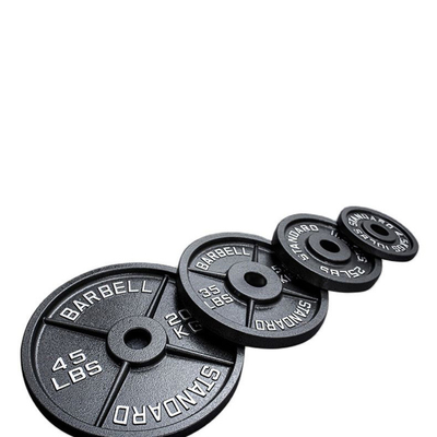 Superficie de caucho Barbell de hierro fundido placa de peso para el comercio y el hogar 5kg 10kg 20kg 50kg