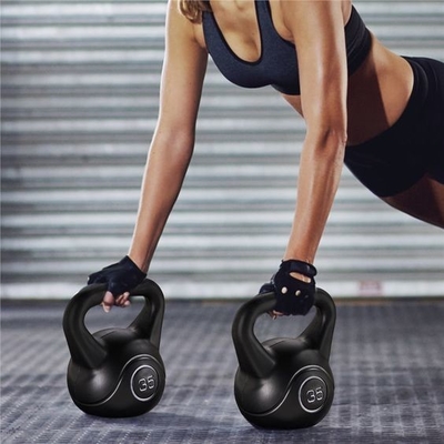 Competición de entrenamiento de acondicionamiento físico unisex Kettlebell Conjunto de hierro fundido y recubrimiento en polvo