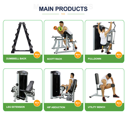 Equipo de gimnasio Máquina de fila baja lateral de carga media para entrenamiento físico y de fuerza