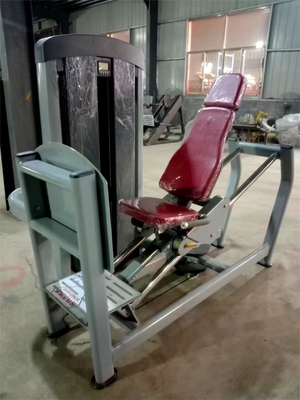 En el gimnasio en casa, la estación multiforma se pone en forma con nuestra máquina de prensado de piernas con estacas de peso.