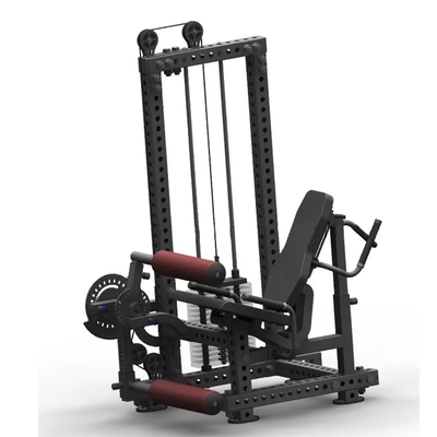 Entrenamiento físico de fuerza Presión de piernas Máquina de extensión de rizos de piernas con selección de carga de alfiler