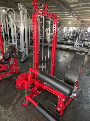 Entrenamiento físico de fuerza Presión de piernas Máquina de extensión de rizos de piernas con selección de carga de alfiler