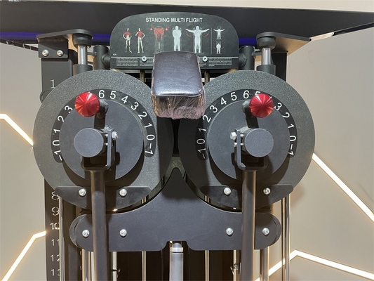 Cargador medio Ejercicio físico Cuerpo hombro elevación lateral de pie Máquina cargada con pines de vuelo múltiple