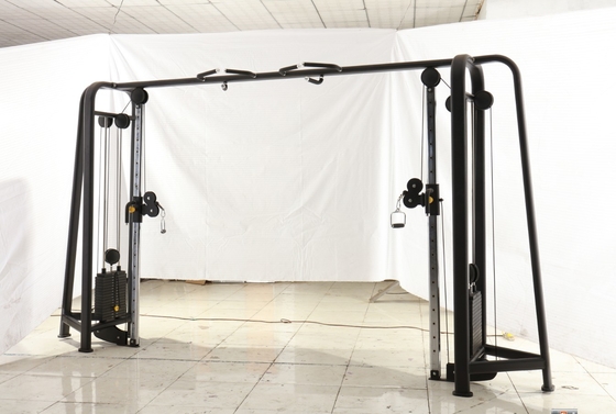 Equipo de gimnasio de carga media con polea ajustable para ejercicios de espalda de cuclillas