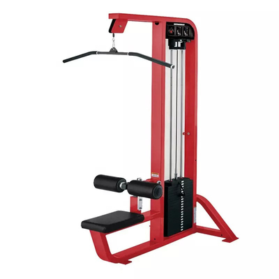 Mejorar la fuerza del hombro con pines Dropset en el equipo de ejercicios sentado Lat Pull Down