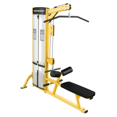 Mejorar la fuerza del hombro con pines Dropset en el equipo de ejercicios sentado Lat Pull Down