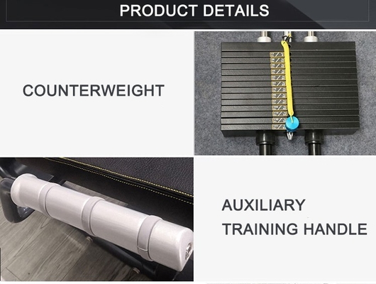 Equipo de acondicionamiento físico Máquina de adductor de cadera con peso de 226 kg y material de acero