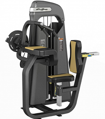 Entrenamiento de fuerza tríceps hombro plano espalda entrenamiento pin cargado sentado tríceps máquina