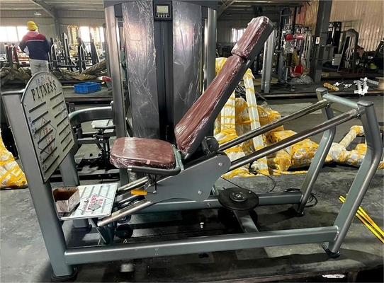 Equipo de gimnasia de carga media Presión de piernas ajustable sentada para glúteos y cuádruples