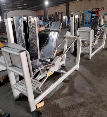 Equipo de gimnasia de carga media Presión de piernas ajustable sentada para glúteos y cuádruples