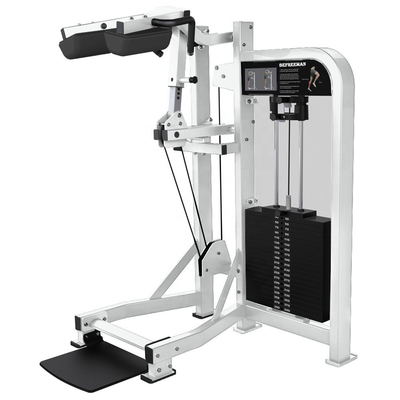 Máquina de elevación de pantorrillas para entrenamiento de fuerza 1180*1010*1780 almohadón de cuero PU