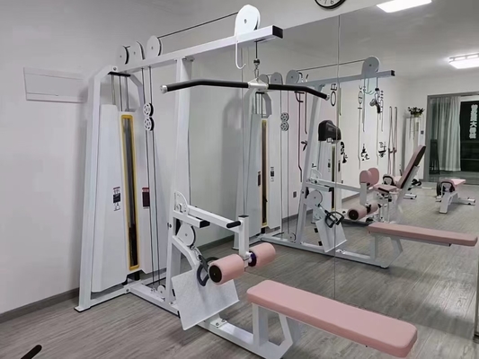 Equipo de gimnasio comercial de acondicionamiento físico sentado en fila baja con logotipo personalizado disponible