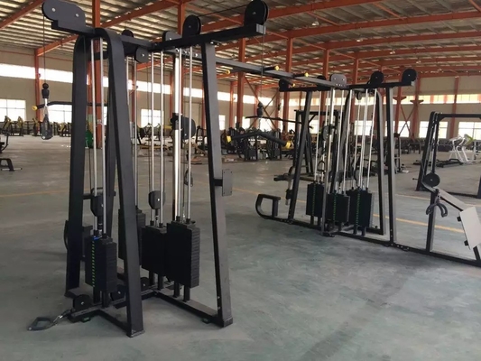 8 Estación Lat Tirar hacia abajo Long Pull Back Press Cable Crossover