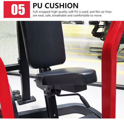 Equipo de gimnasio personalizado Presión de pecho sentado Función de entrenamiento de fuerza Material de acero