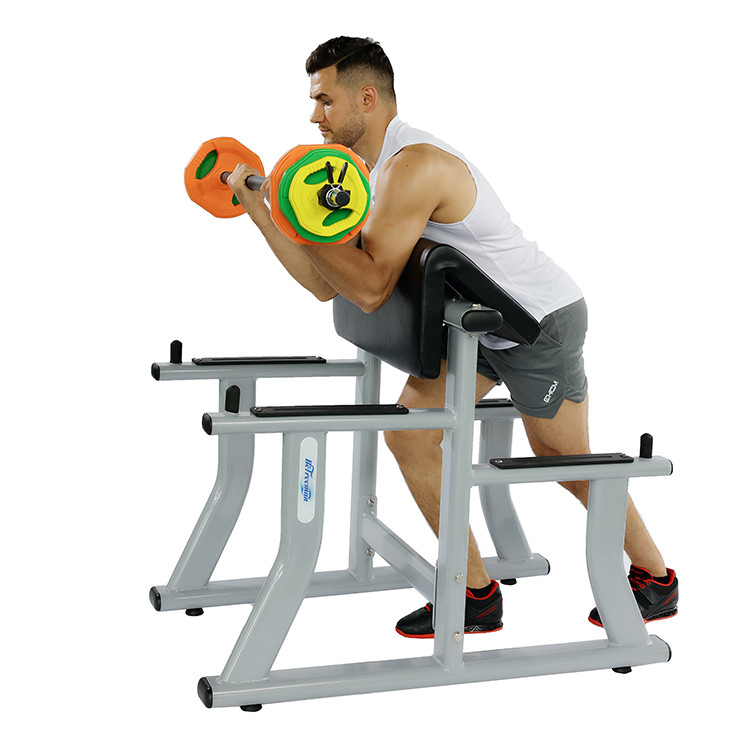 1170*800*1080 mm Banquillo de curva de brazos para bíceps Máquinas de selección de carga de pines de curva en gimnasio