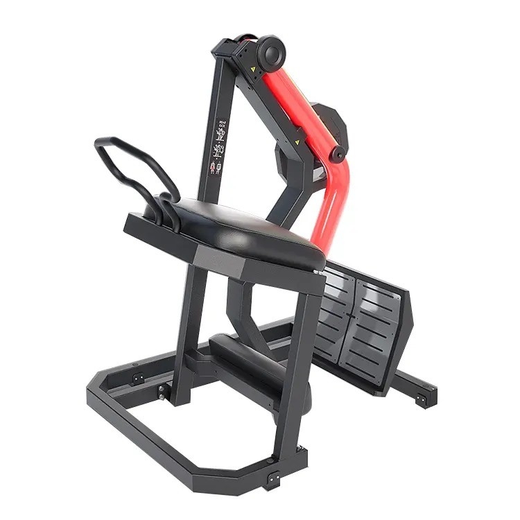 Máquina de remo con placa de acero para entrenamiento de fuerza y entrenamiento muscular en el gimnasio
