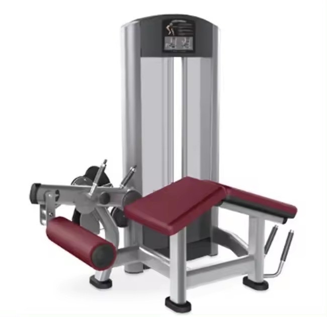 140 kg Acero cargado con pines ajustable de extensión de piernas sentadas y curva de piernas inclinadas Equipo de gimnasio de doble función Cargador medio