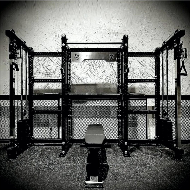 Máquina de gimnasia de acero Q235 Ejercicio de espalda de piernas con máquina Smith universal y bastidor de energía