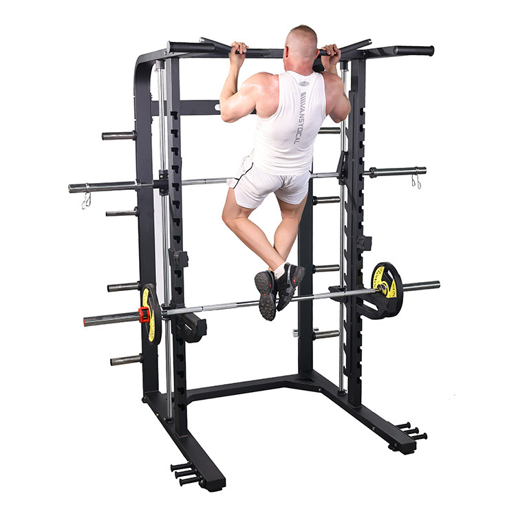 Elevación de pesas con puente de tiro con múltiples funciones para el entrenamiento de pecho, hombro y piernas