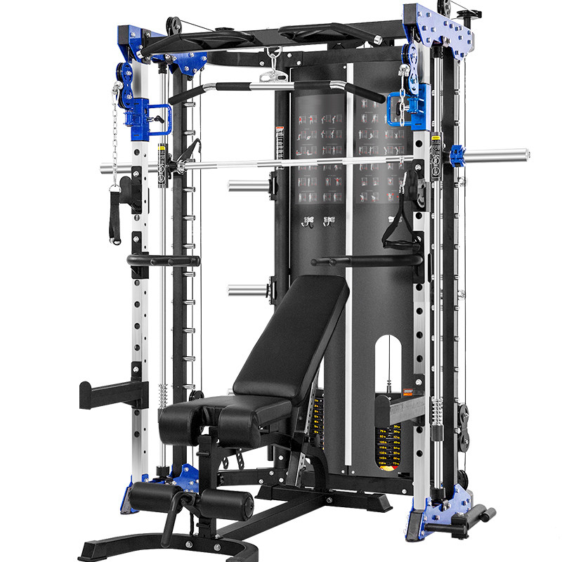 Equipo de ejercicios deportivos en el gimnasio en el hogar Power Squat Rack hombro pecho pierna prensa Smith máquina multifuncional