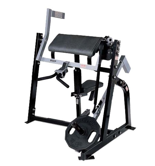 Mejorar su rutina de entrenamiento con 1200 * 1300 * 1200mm placa cargada sentado Biceps máquina