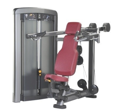 Selección de carga de alfiler cargador medio gimnasio máquina de prensa de hombro para el logotipo comercial personalizado