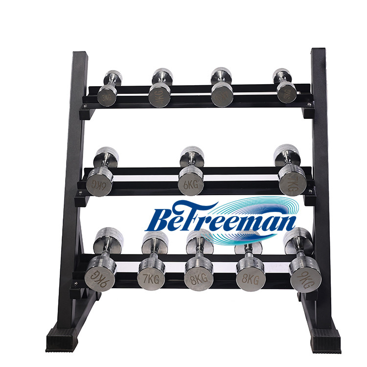 Colores personalizables Cuadro de pesas de tres capas para entrenamiento de fuerza comercial