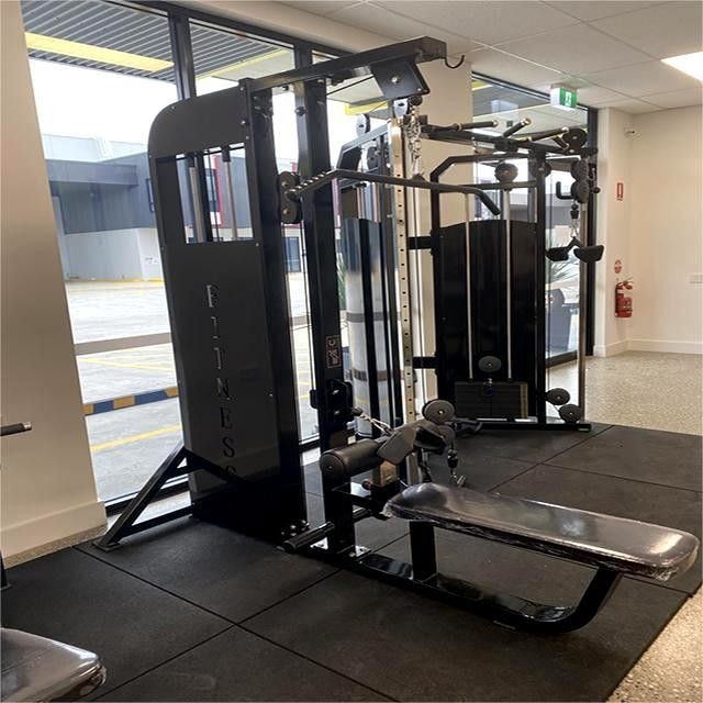 Gimnasio en el hogar 2 en 1 sentado Lat Pulldown máquina con construcción de acero de grado comercial