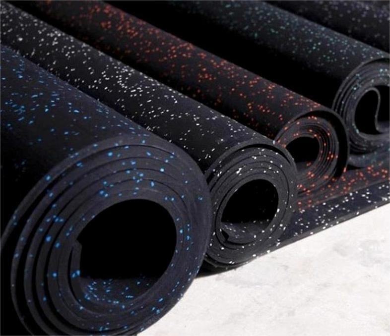Accesorios de gimnasio Alfombra de suelo de caucho alfombra de caucho para piso de gimnasio personalizado