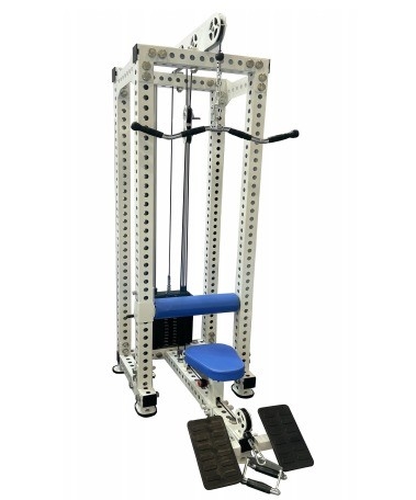 Centro de ejercicios 2 en 1 Lat Pull Down Baja fila espesor del tubo de 3,0 mm Equipo comercial