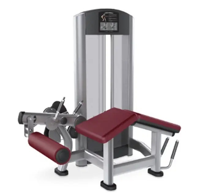 Equipo de gimnasio de acero Pin cargado ajustable Extensión de piernas sentadas y doble función de curva de piernas inclinadas