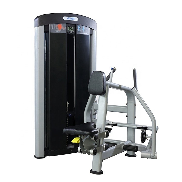Máquina de remo de acero para el entrenamiento de pecho hombro espalda